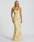 Aurélie | Embroidered Evening Maxi Dress