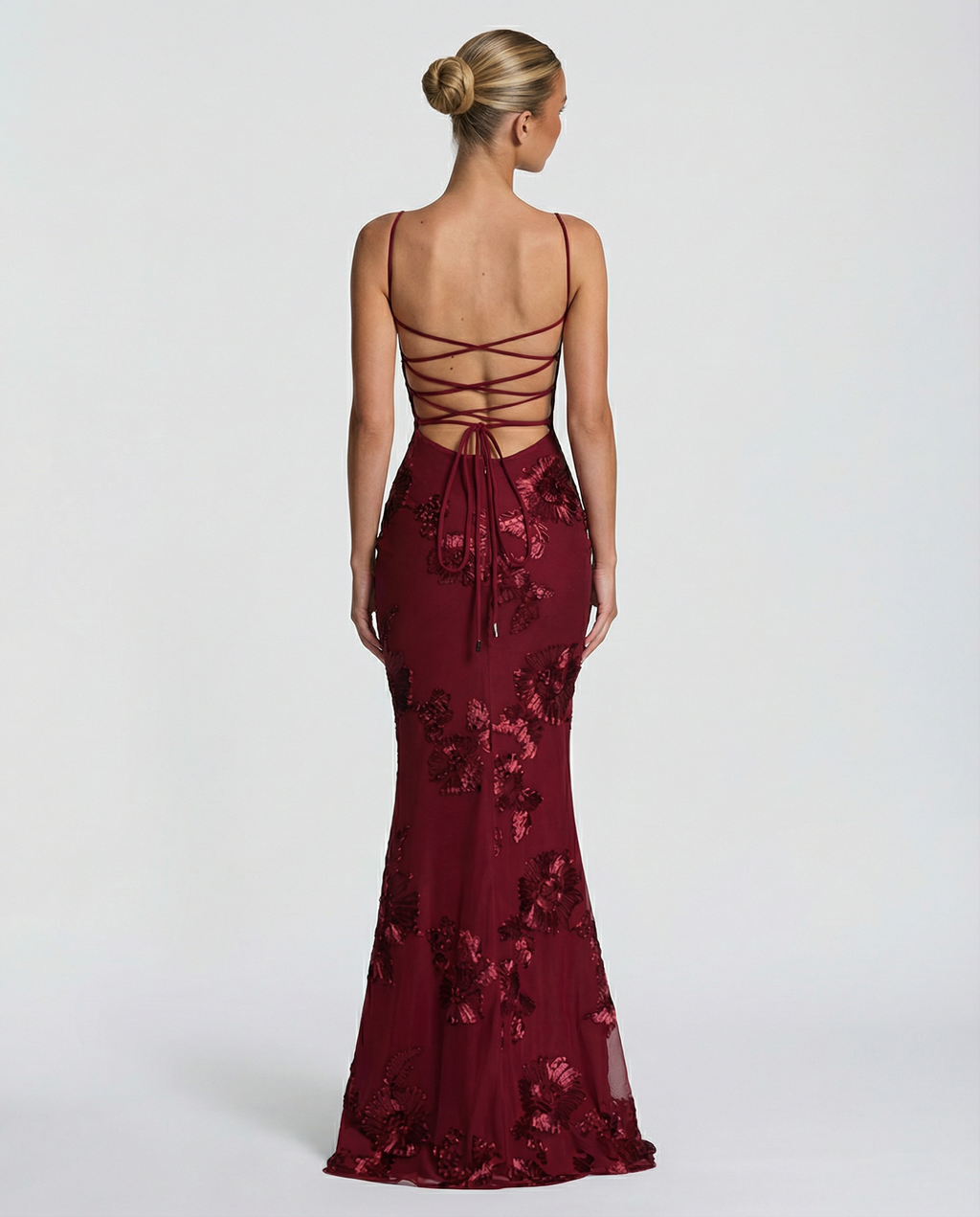 Aurélie | Embroidered Evening Maxi Dress