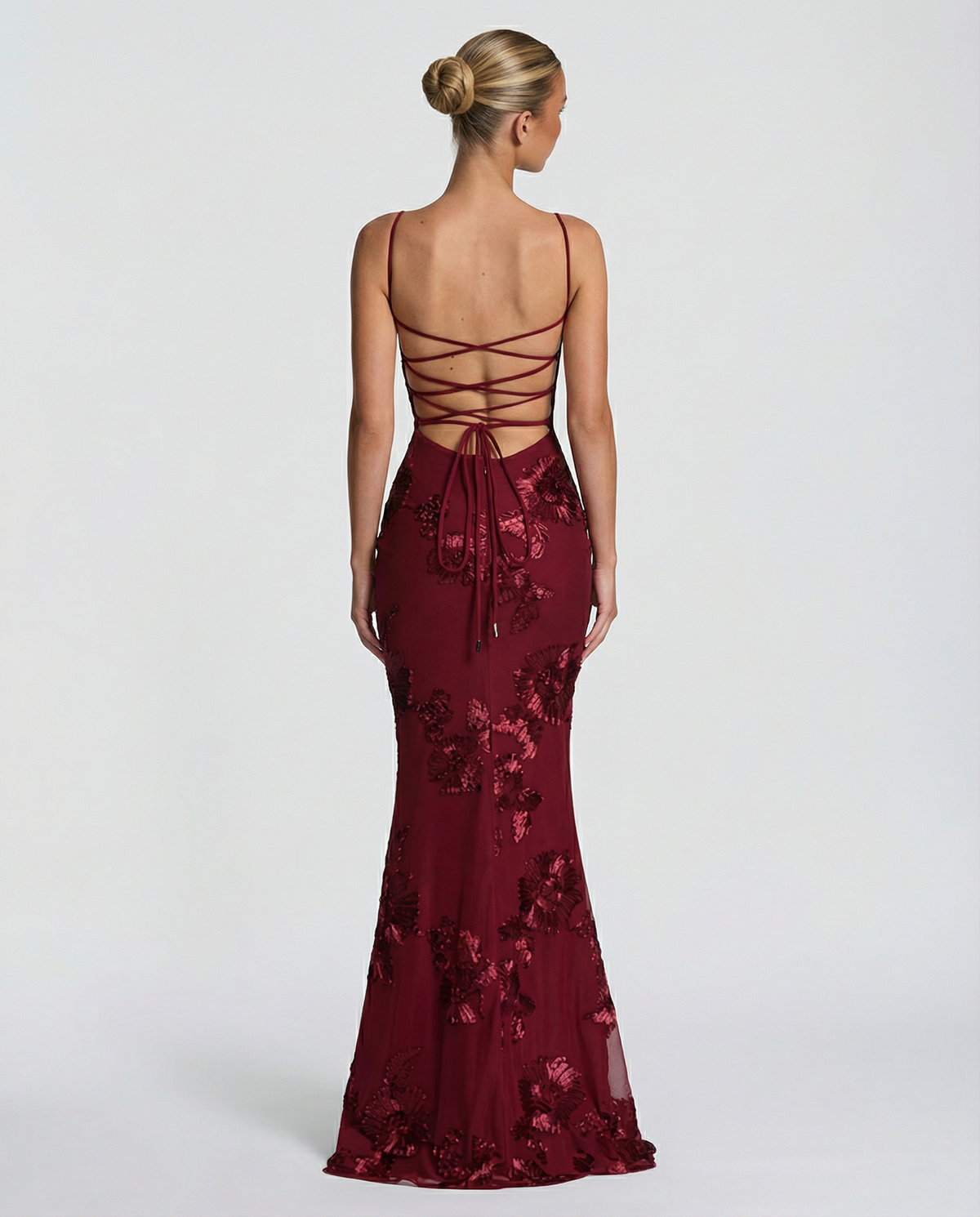 Aurélie | Embroidered Evening Maxi Dress