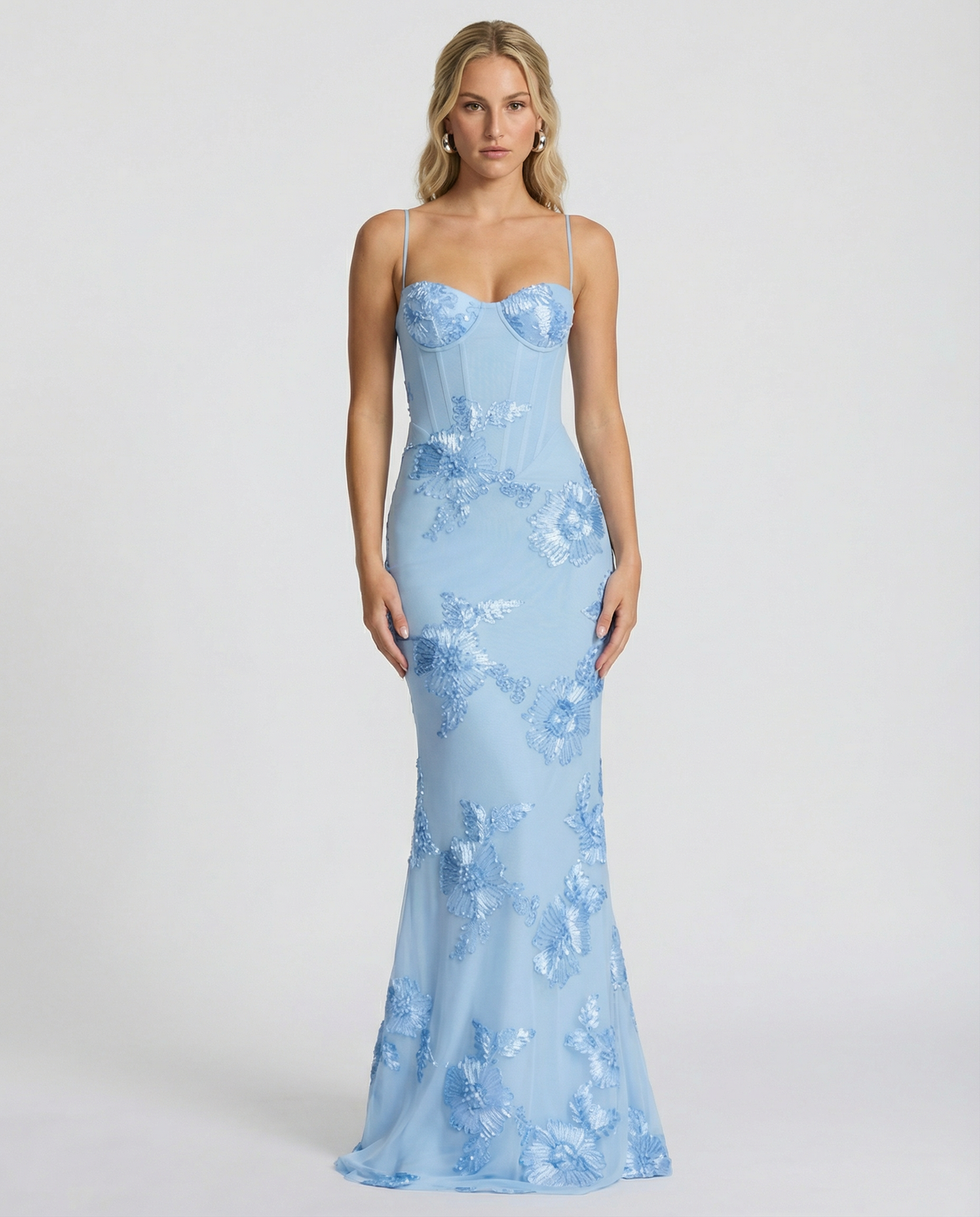 Aurélie | Embroidered Evening Maxi Dress
