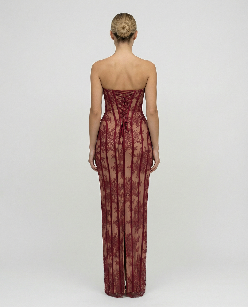 Tina | Lace Corset Maxi Dress