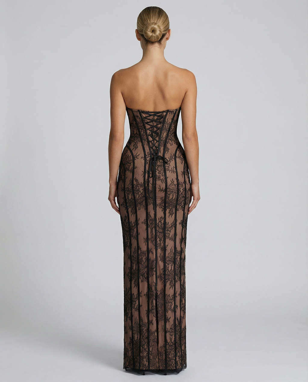 Tina | Lace Corset Maxi Dress