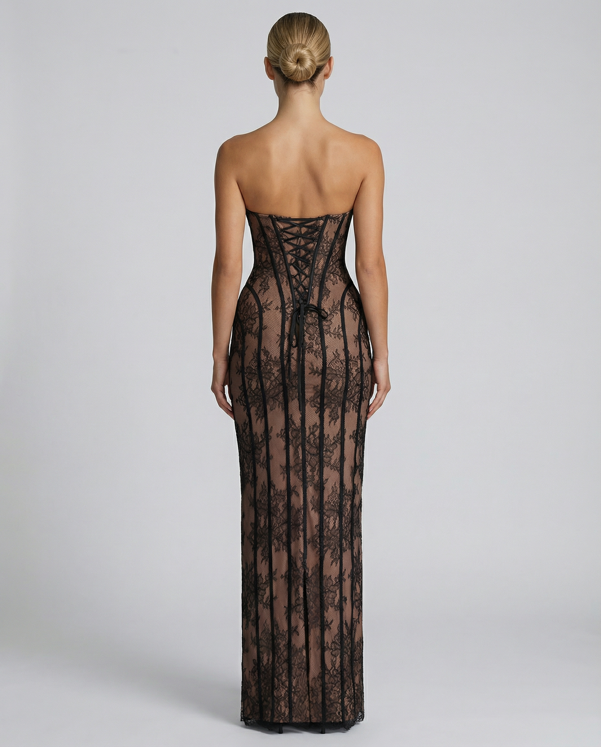 Tina | Lace Corset Maxi Dress