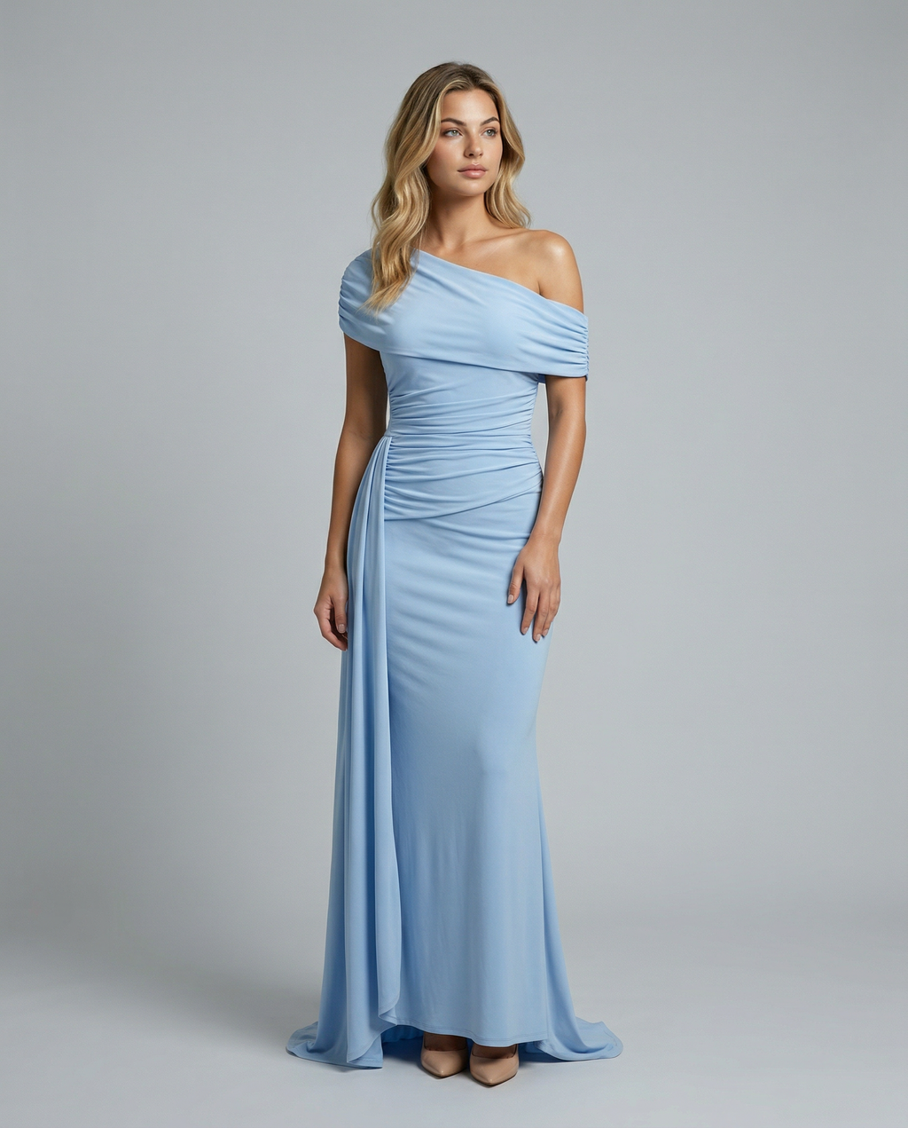 Celeste | Elegant Off Shoulder Maxi Dress