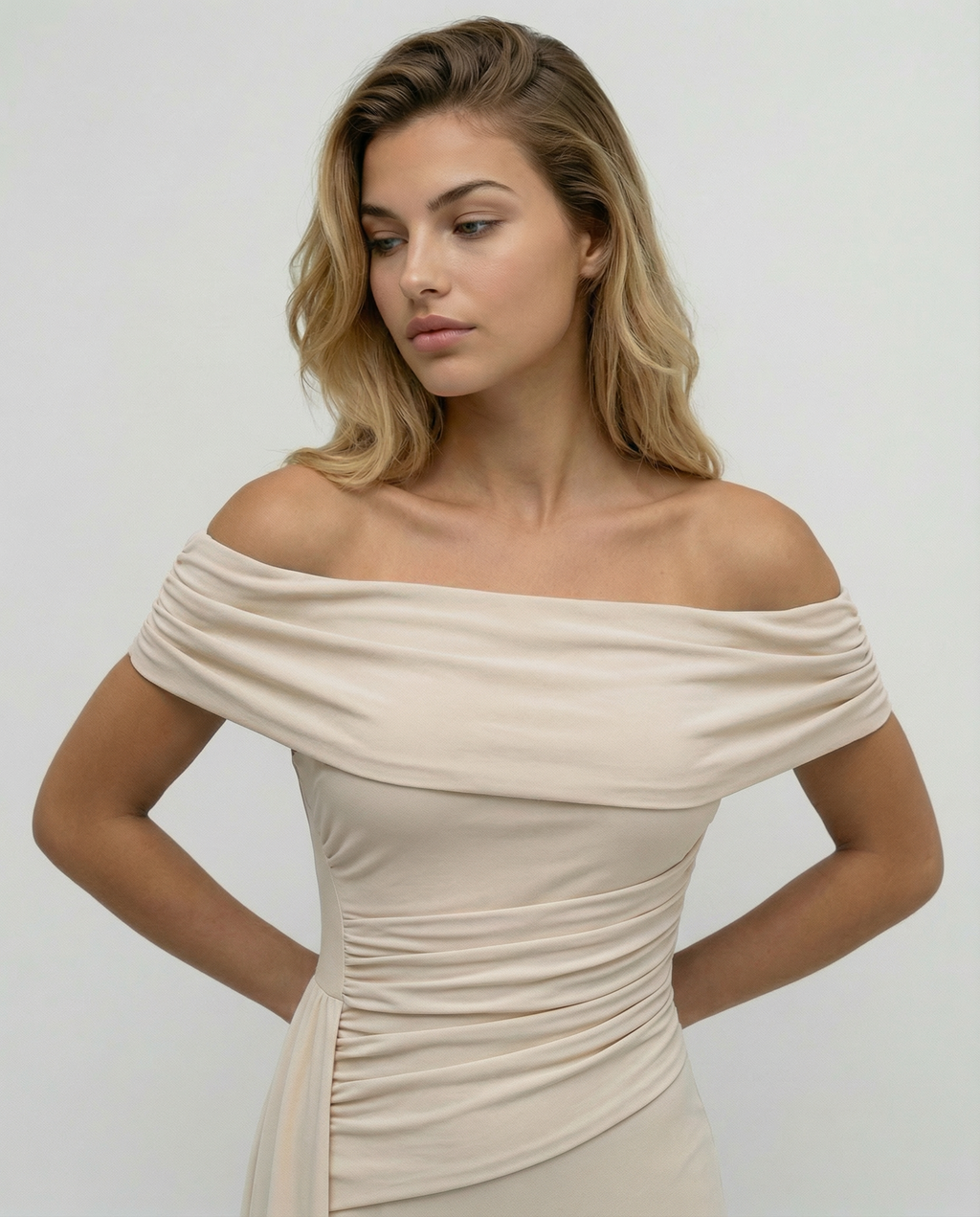 Celeste | Elegant Off Shoulder Maxi Dress