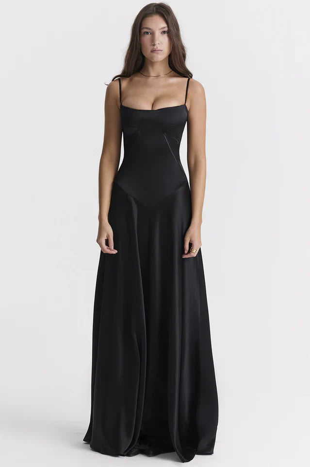 Grazia | Satin Maxi Dress