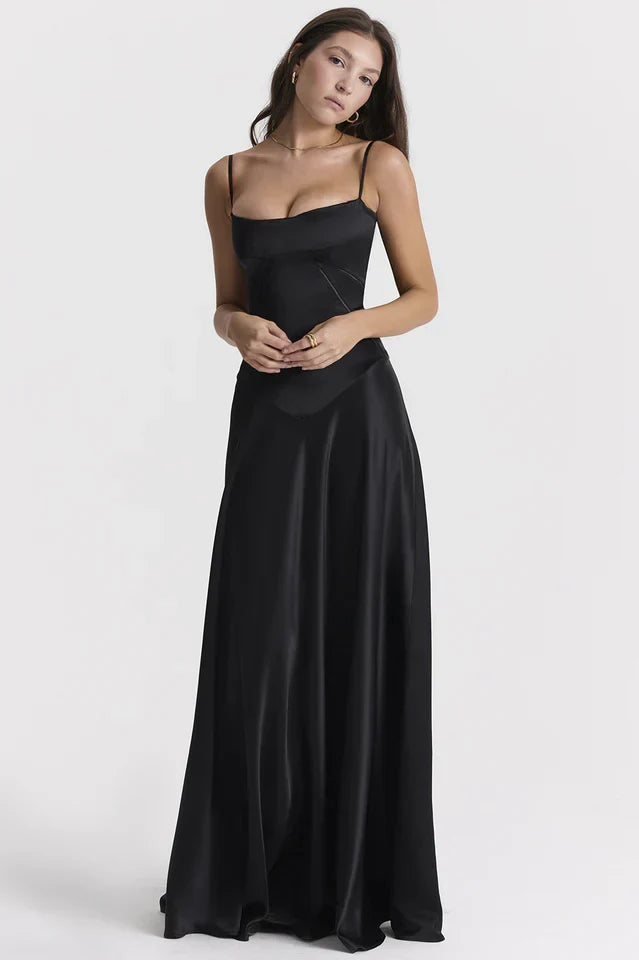 Grazia | Satin Maxi Dress