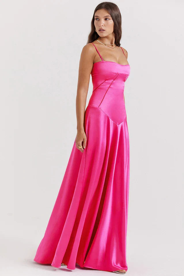 Grazia | Satin Maxi Dress