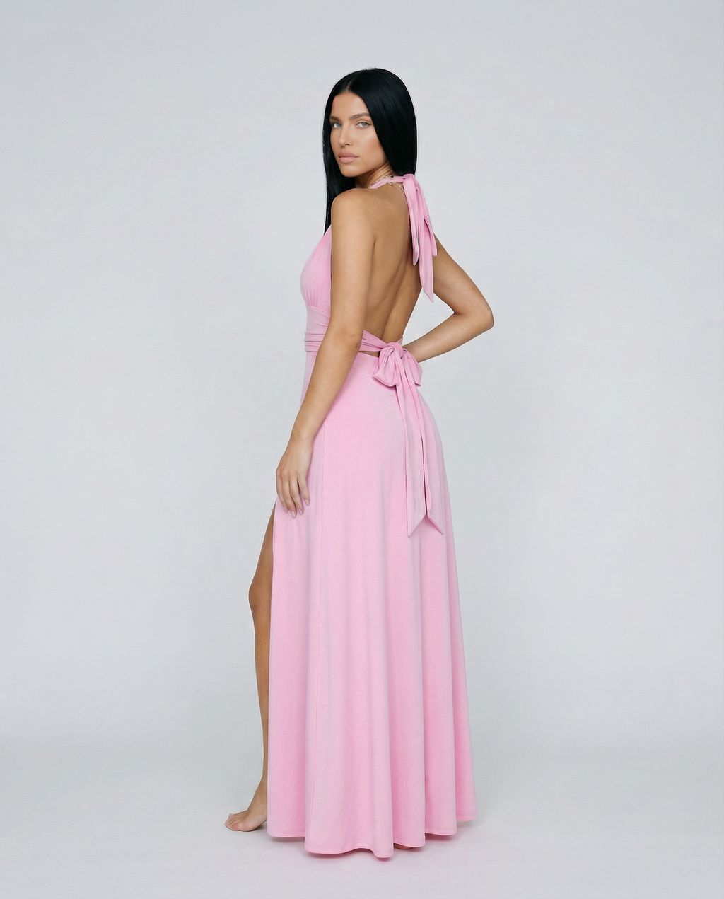 Patrizia | Halter Neck Maxi Dress