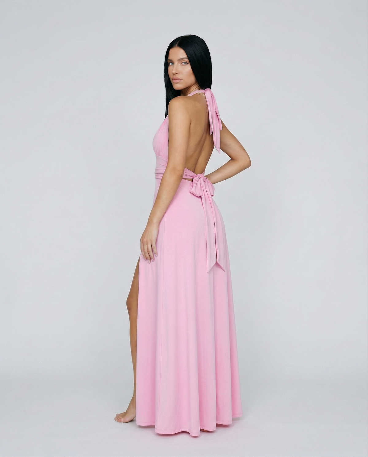 Patrizia | Halter Neck Maxi Dress