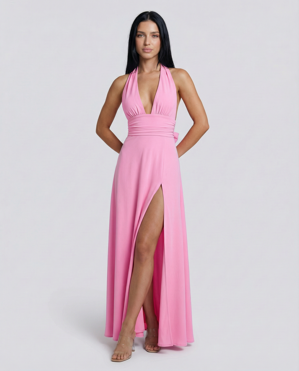Patrizia | Halter Neck Maxi Dress