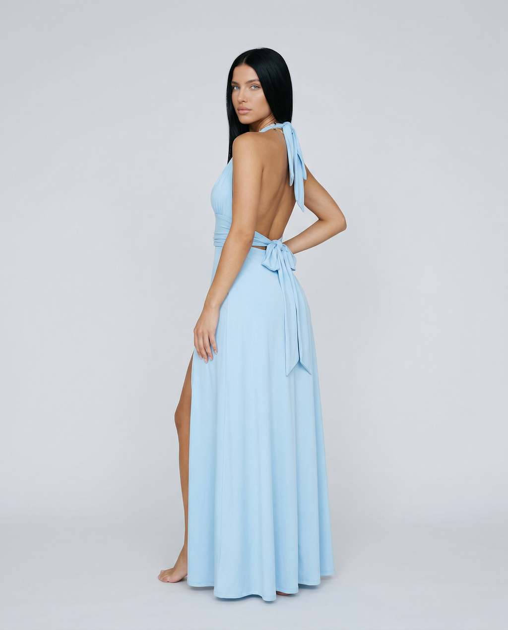 Patrizia | Halter Neck Maxi Dress