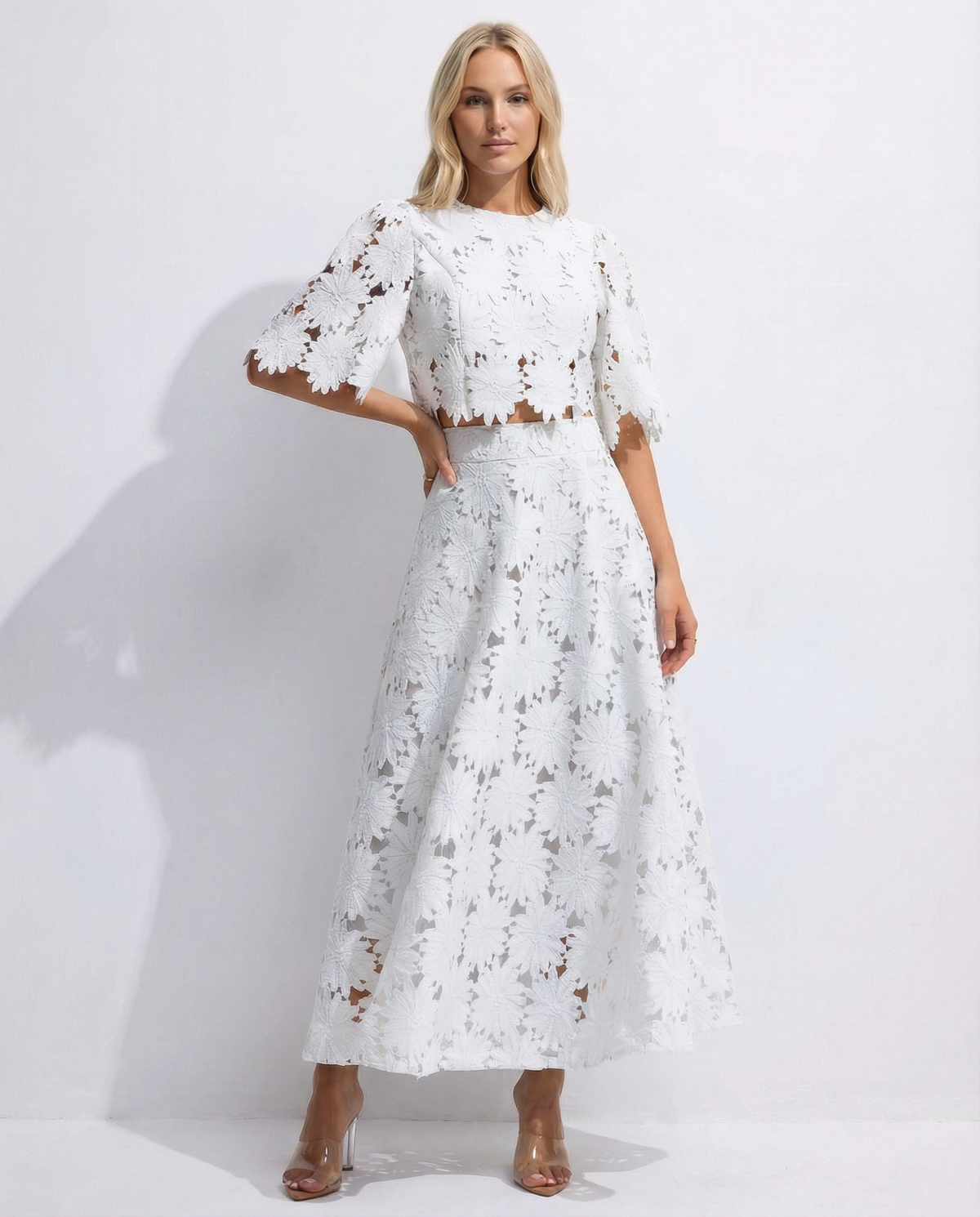 Sophie | Lace Midi Dress
