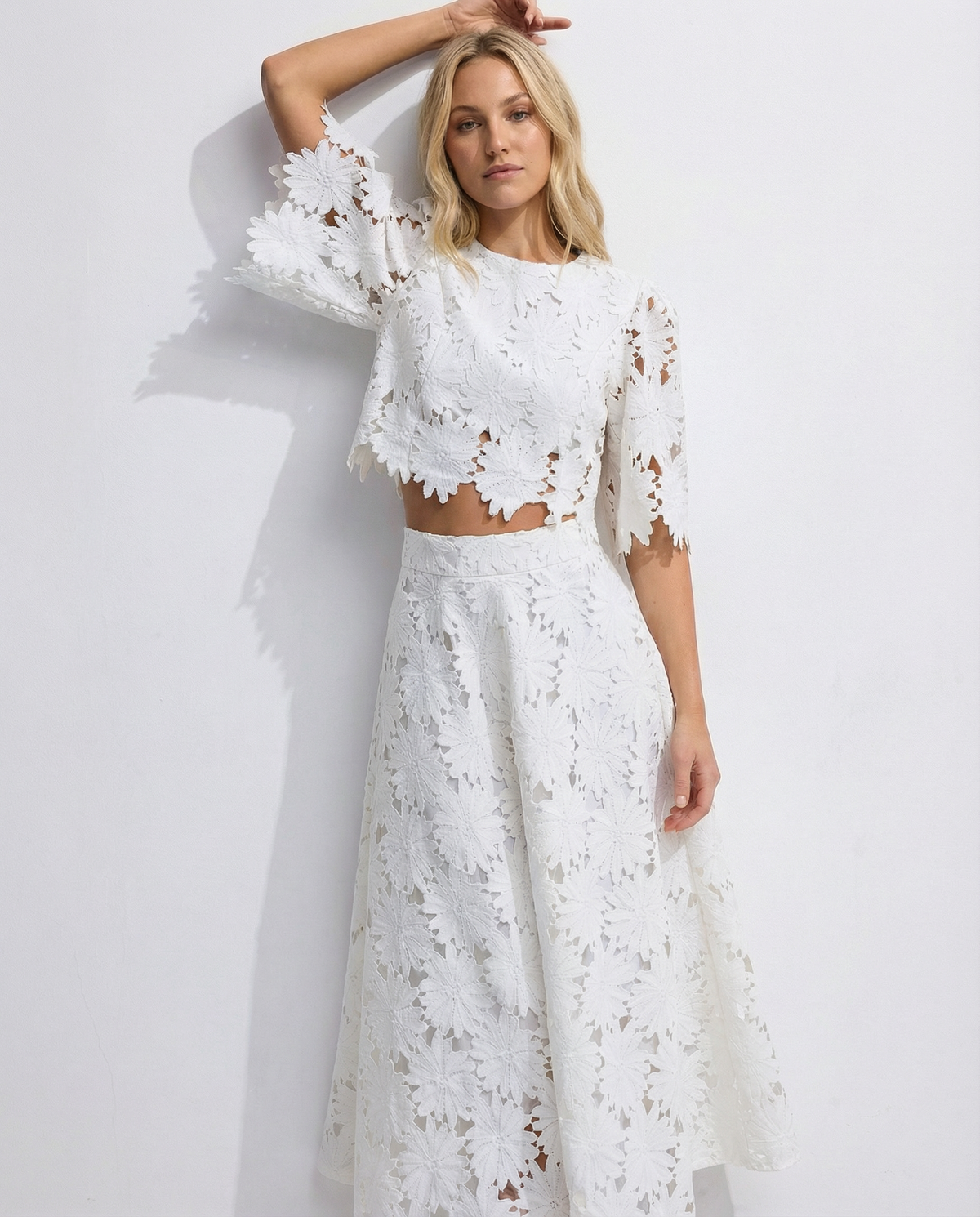 Sophie | Lace Midi Dress