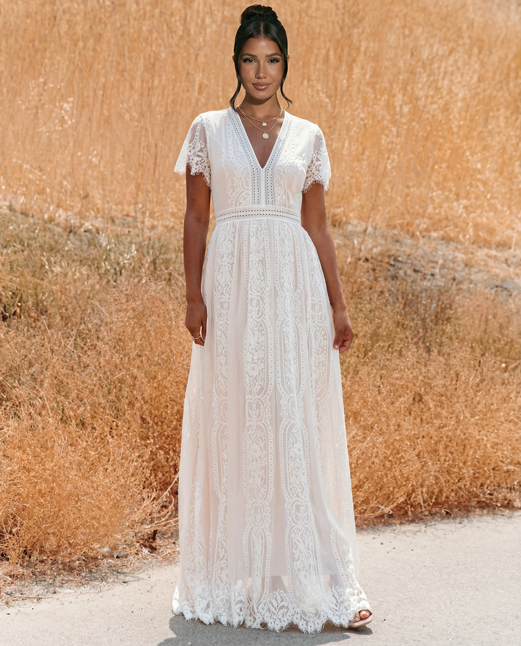 Amelie | Lace Maxi Dress