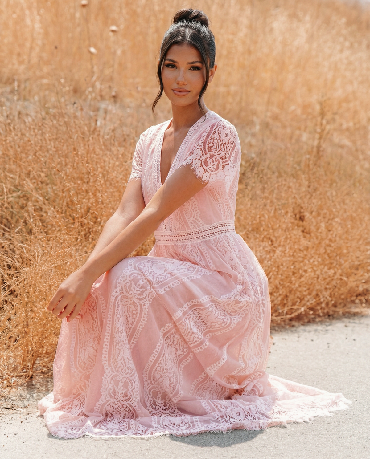 Amelie | Lace Maxi Dress