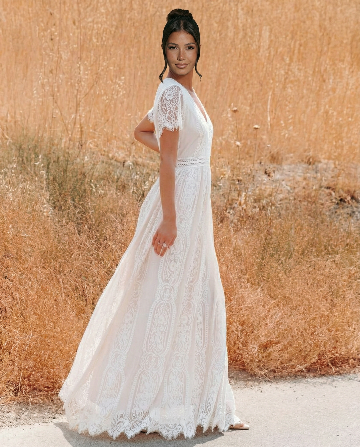 Amelie | Lace Maxi Dress