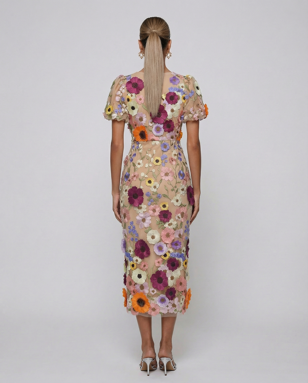 Felicity | Embroidered Midi Dress