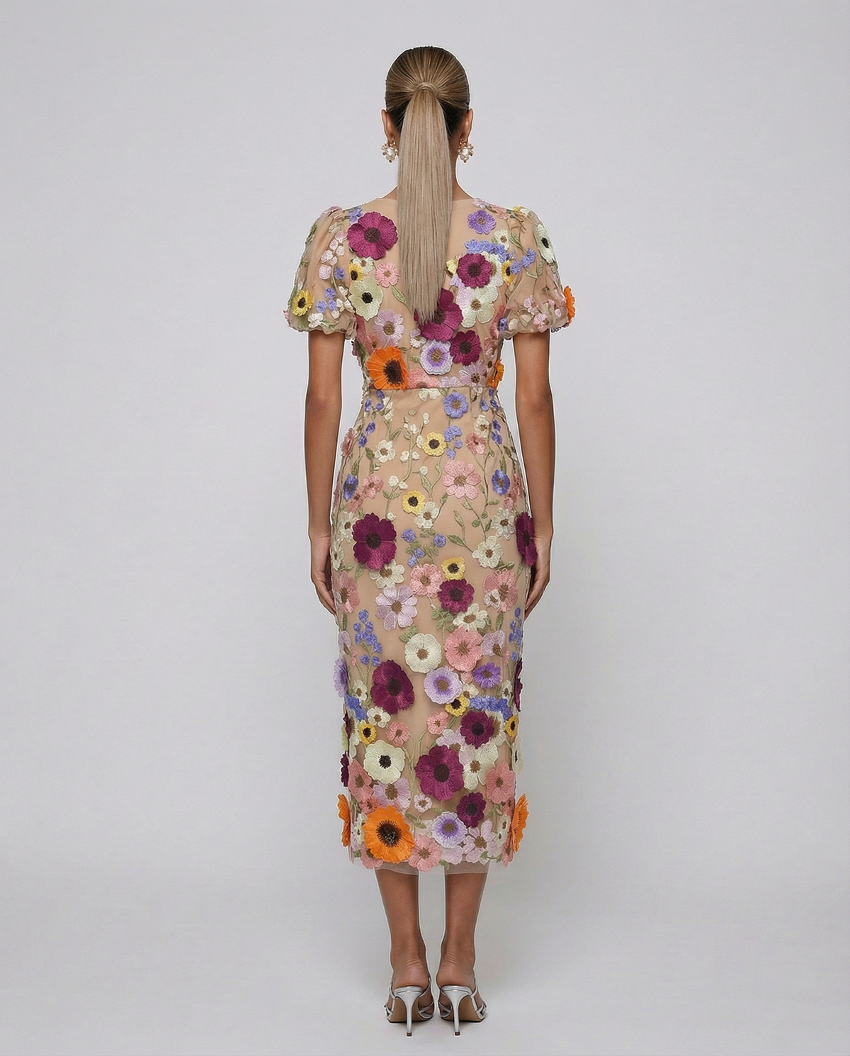 Felicity | Embroidered Midi Dress