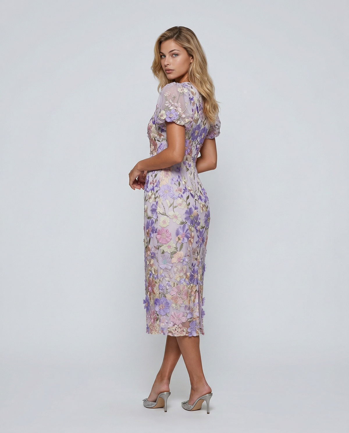 Felicity | Embroidered Midi Dress