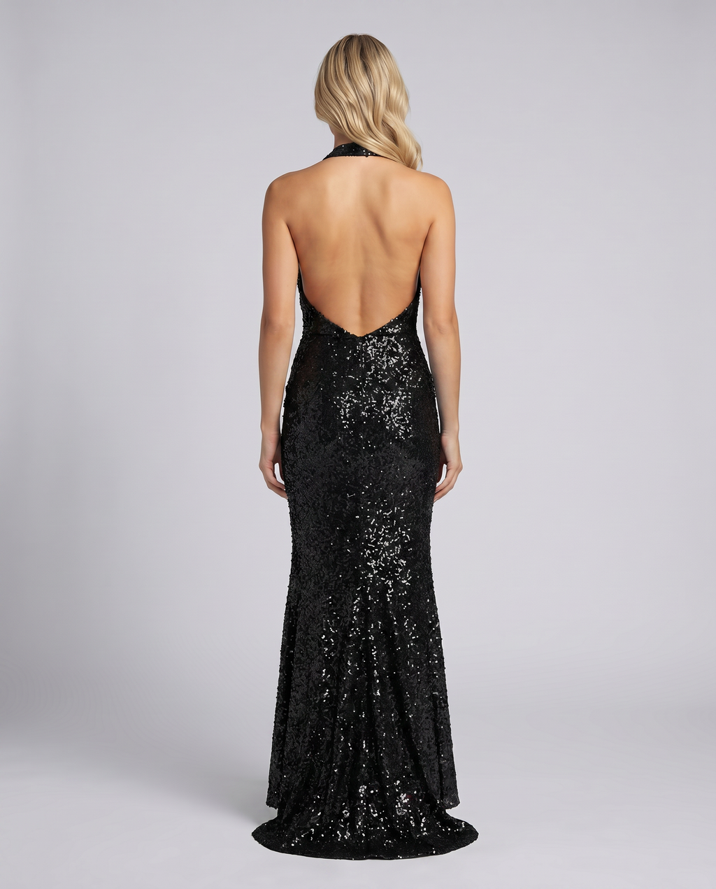 Romana | Sequin Halter Maxi Dress