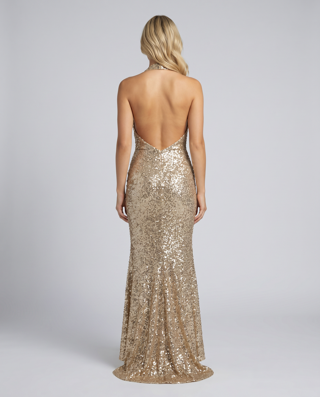 Romana | Sequin Halter Maxi Dress