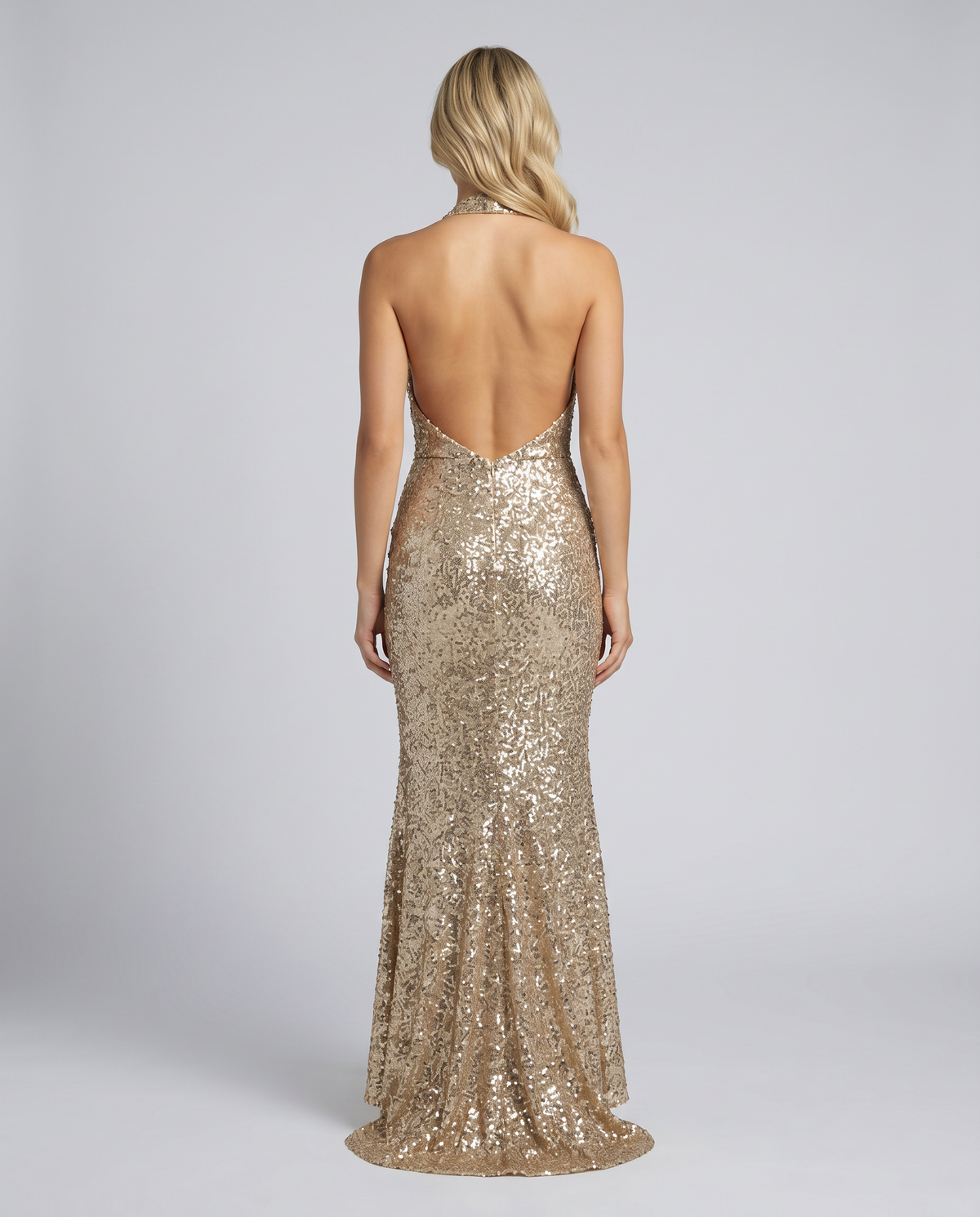 Romana | Sequin Halter Maxi Dress