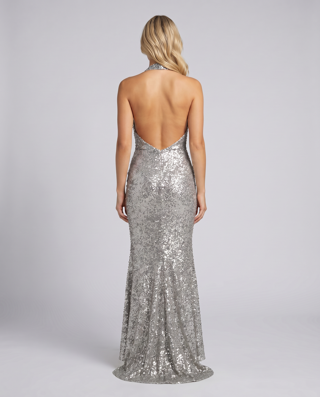 Romana | Sequin Halter Maxi Dress