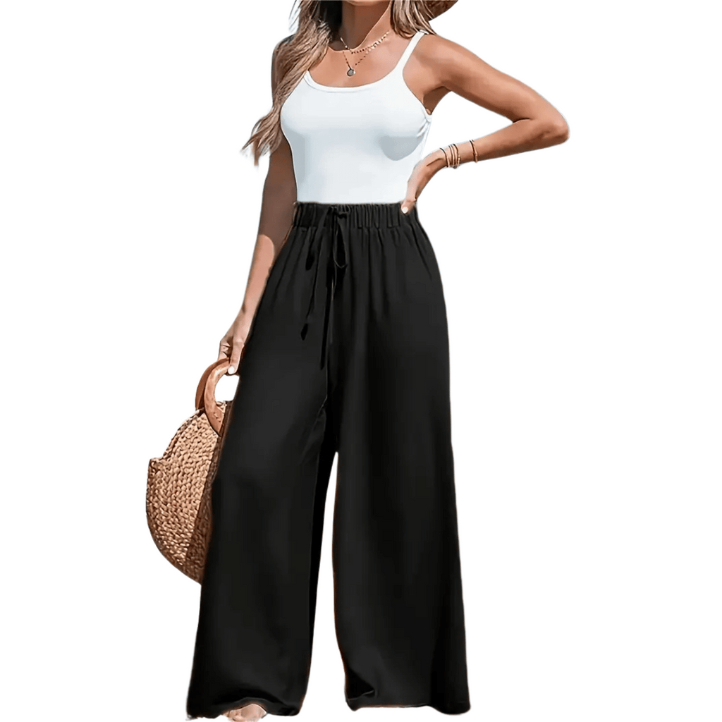 Severine | Linen High-Waisted Trousers for Women