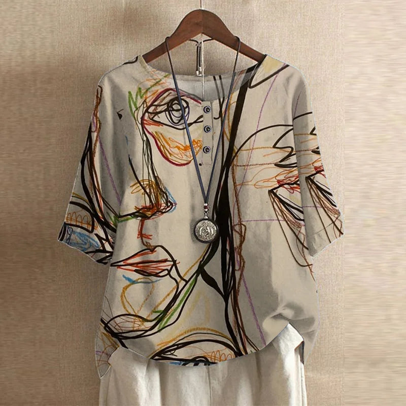Anya | Retro-Inspired Blouse for Women