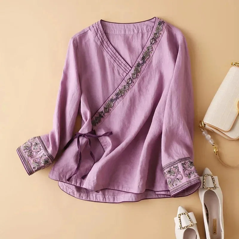 Lotus | Relaxed Printed Breezy Blouse for Women