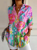 Terri | Colourful Blouse with Playful Print for Women