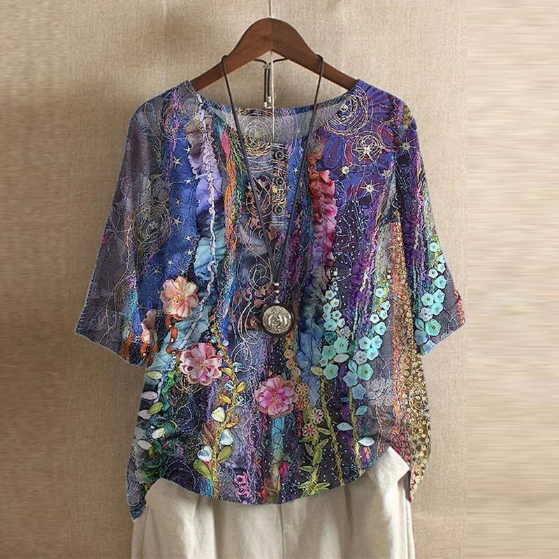 Anya | Retro-Inspired Blouse for Women