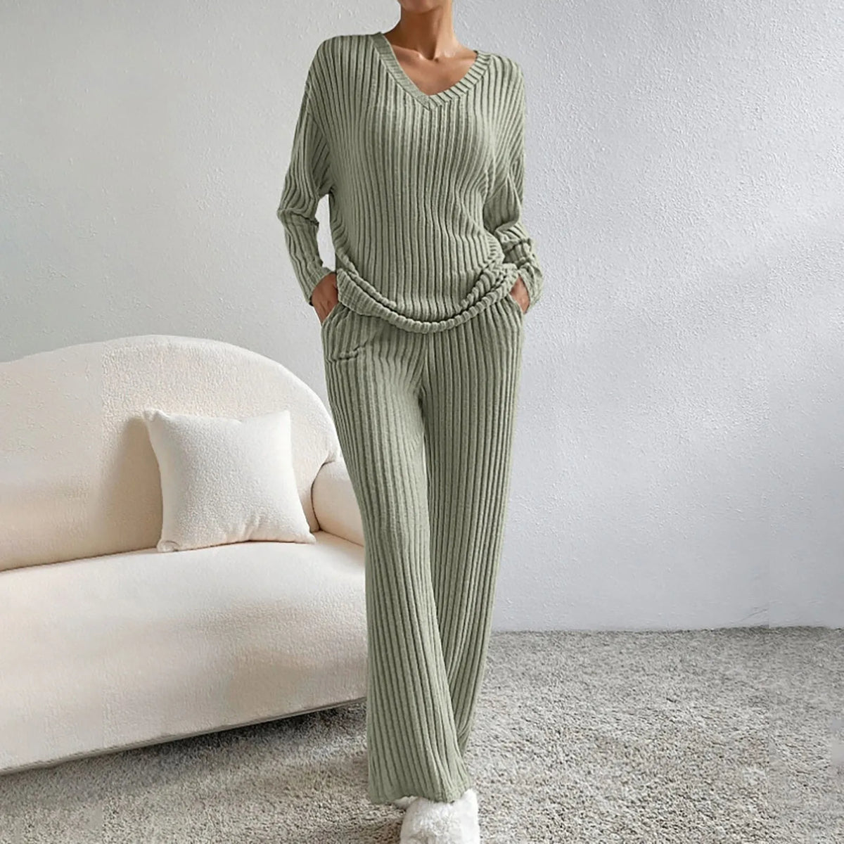 Marcellina | Merino Wool Knitted Two-Piece Set for Women