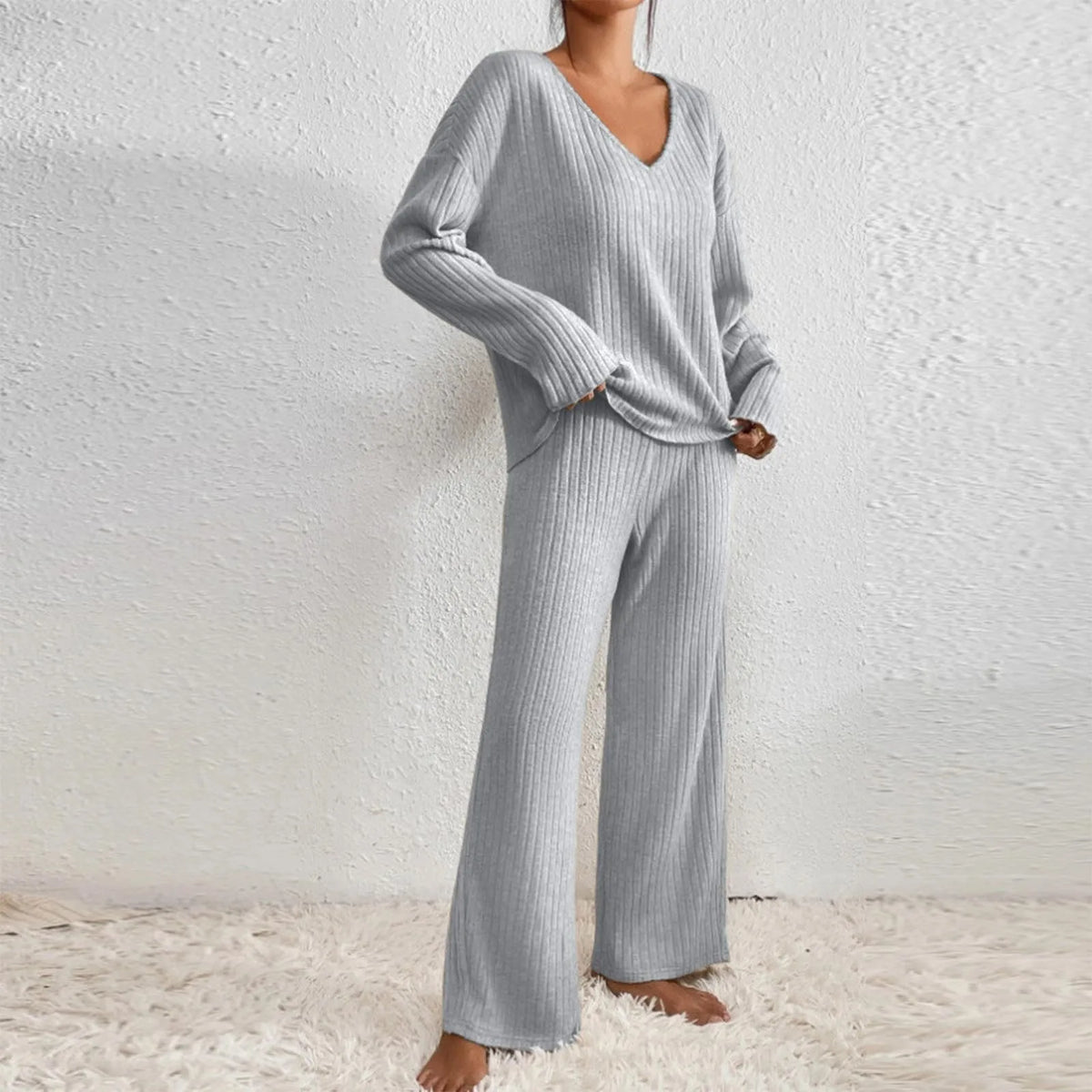 Marcellina | Merino Wool Knitted Two-Piece Set for Women