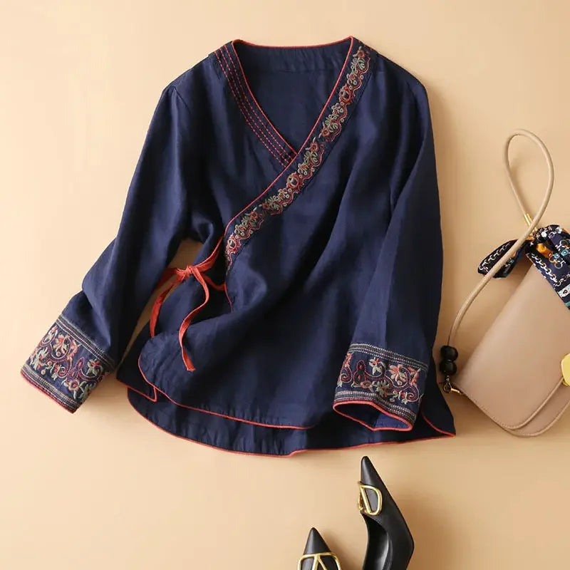 Lotus | Relaxed Printed Breezy Blouse for Women