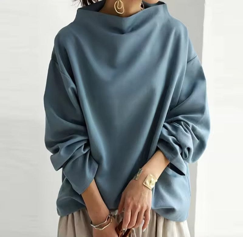 Louisette | Cashmere High-Neck Casual Top for Women