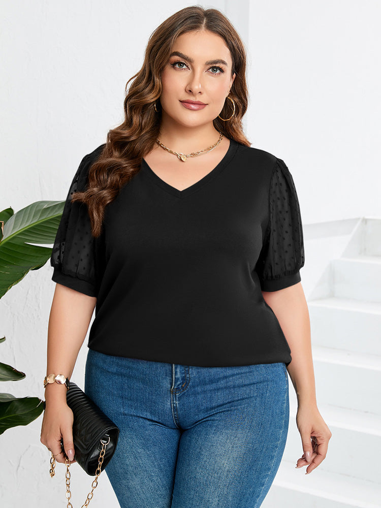 Sophora | Elegant V-Neck Top for Women