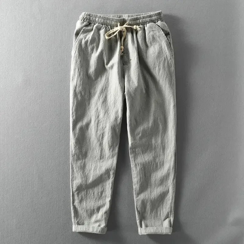 Evangelia | Relaxed Linen Trousers for Women