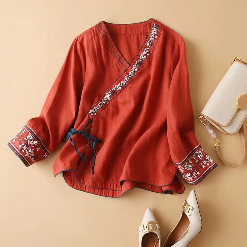 Lotus | Relaxed Printed Breezy Blouse for Women