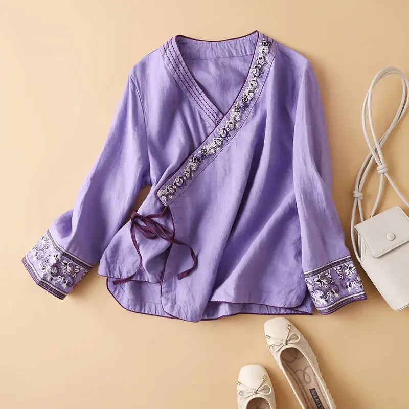 Lotus | Relaxed Printed Breezy Blouse for Women