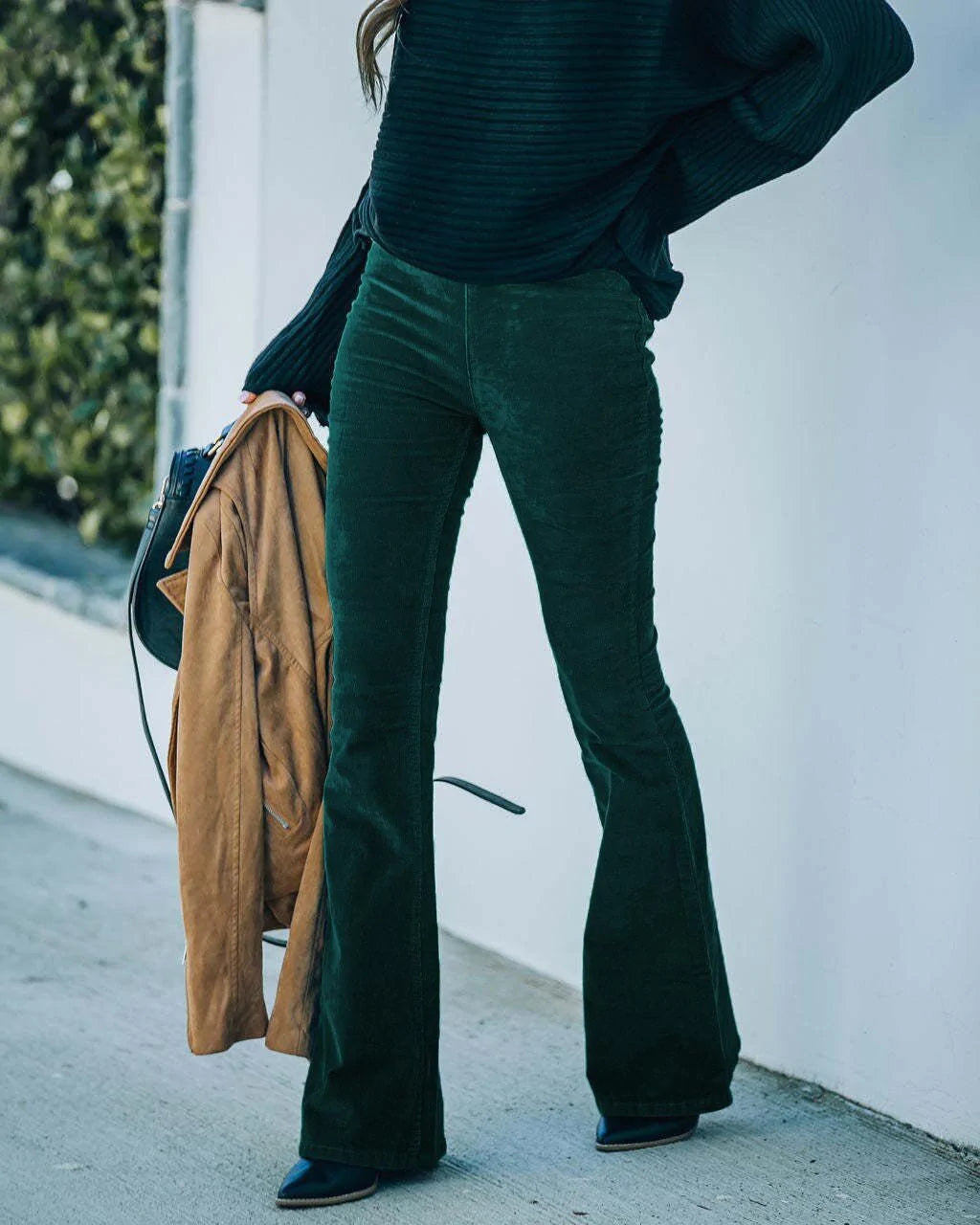 Melina | Linen Flared Trousers for Women