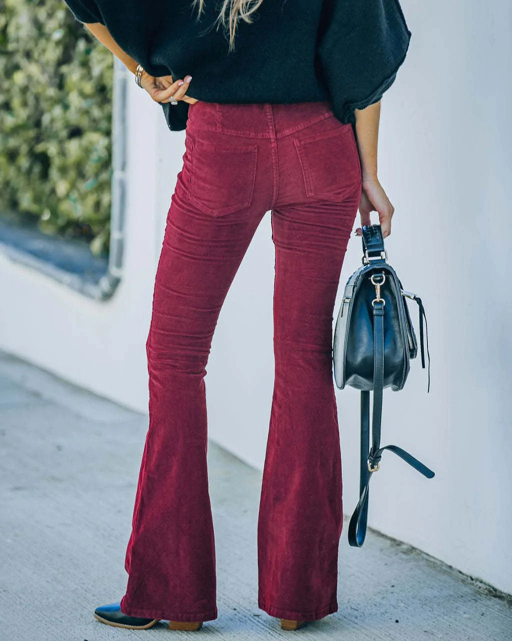 Melina | Linen Flared Trousers for Women