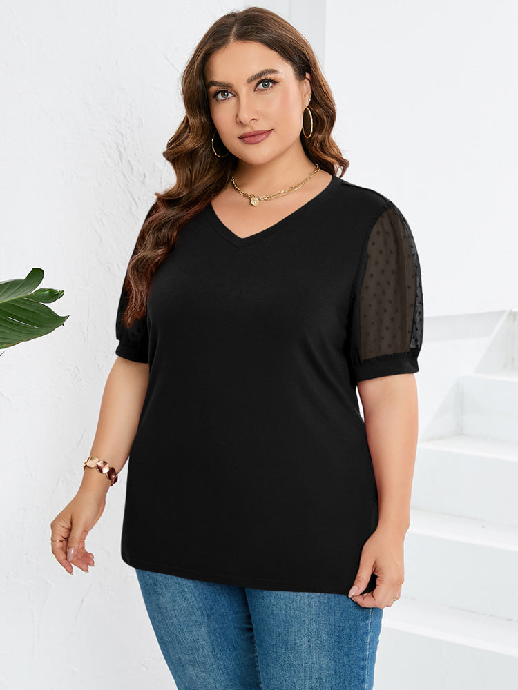 Sophora | Elegant V-Neck Top for Women