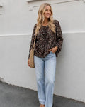 Luisella | Animal Print Blouse for Women