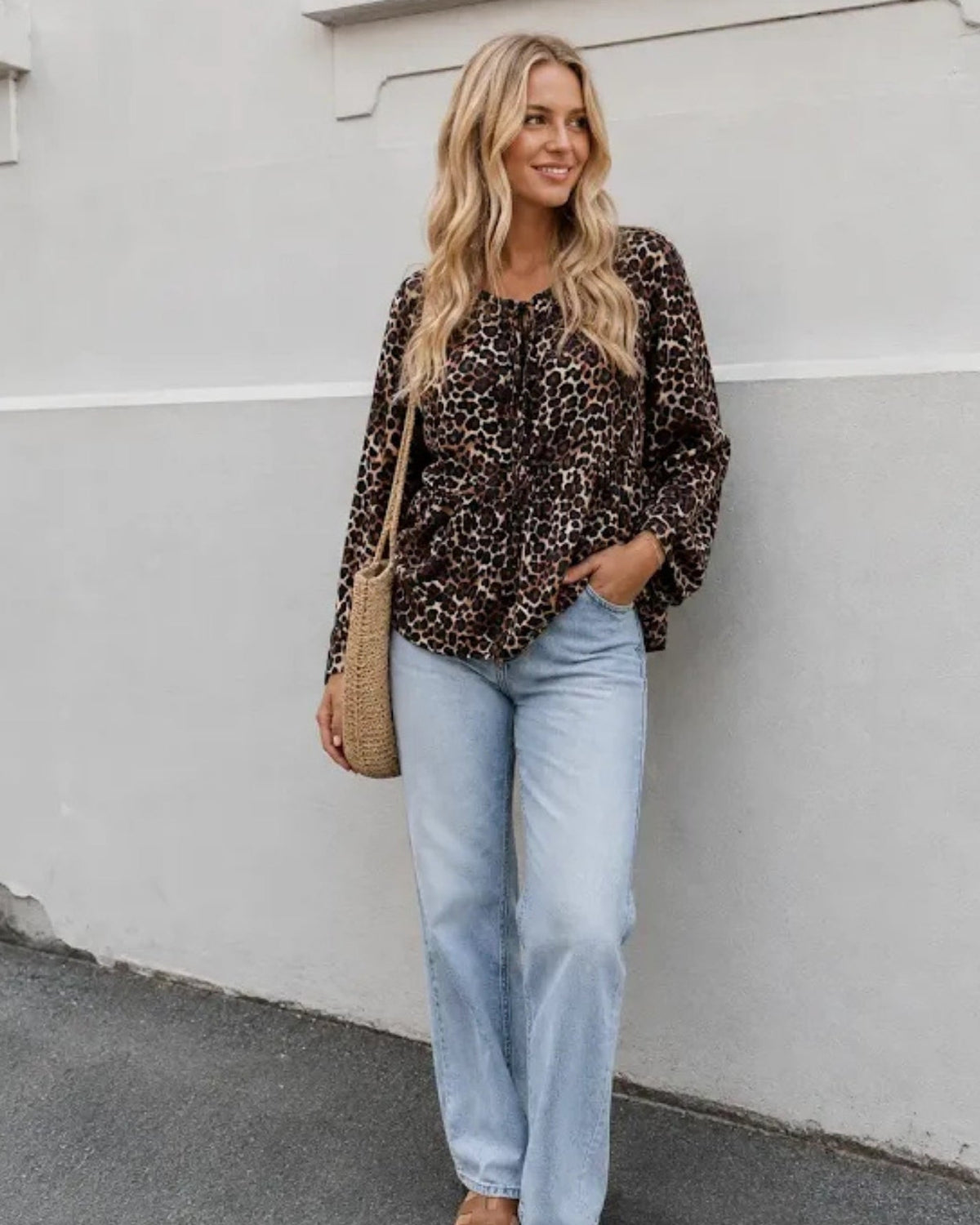 Luisella | Animal Print Blouse for Women
