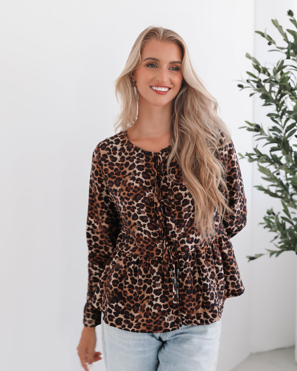Luisella | Animal Print Blouse for Women