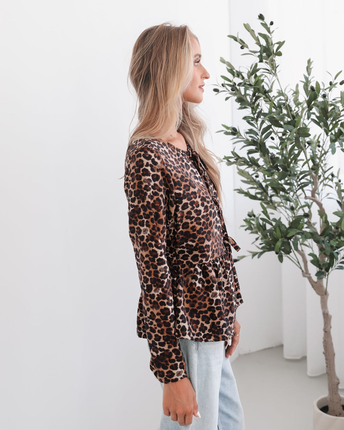 Luisella | Animal Print Blouse for Women