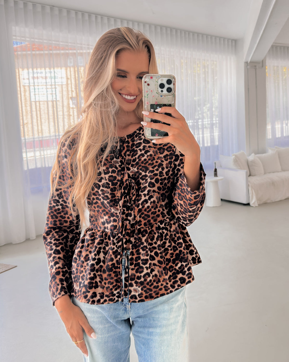 Luisella | Animal Print Blouse for Women