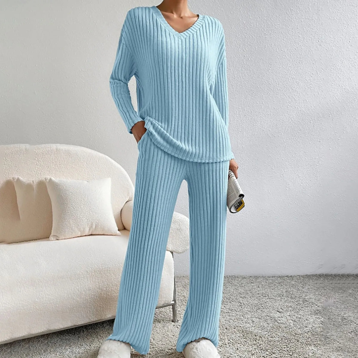 Marcellina | Merino Wool Knitted Two-Piece Set for Women